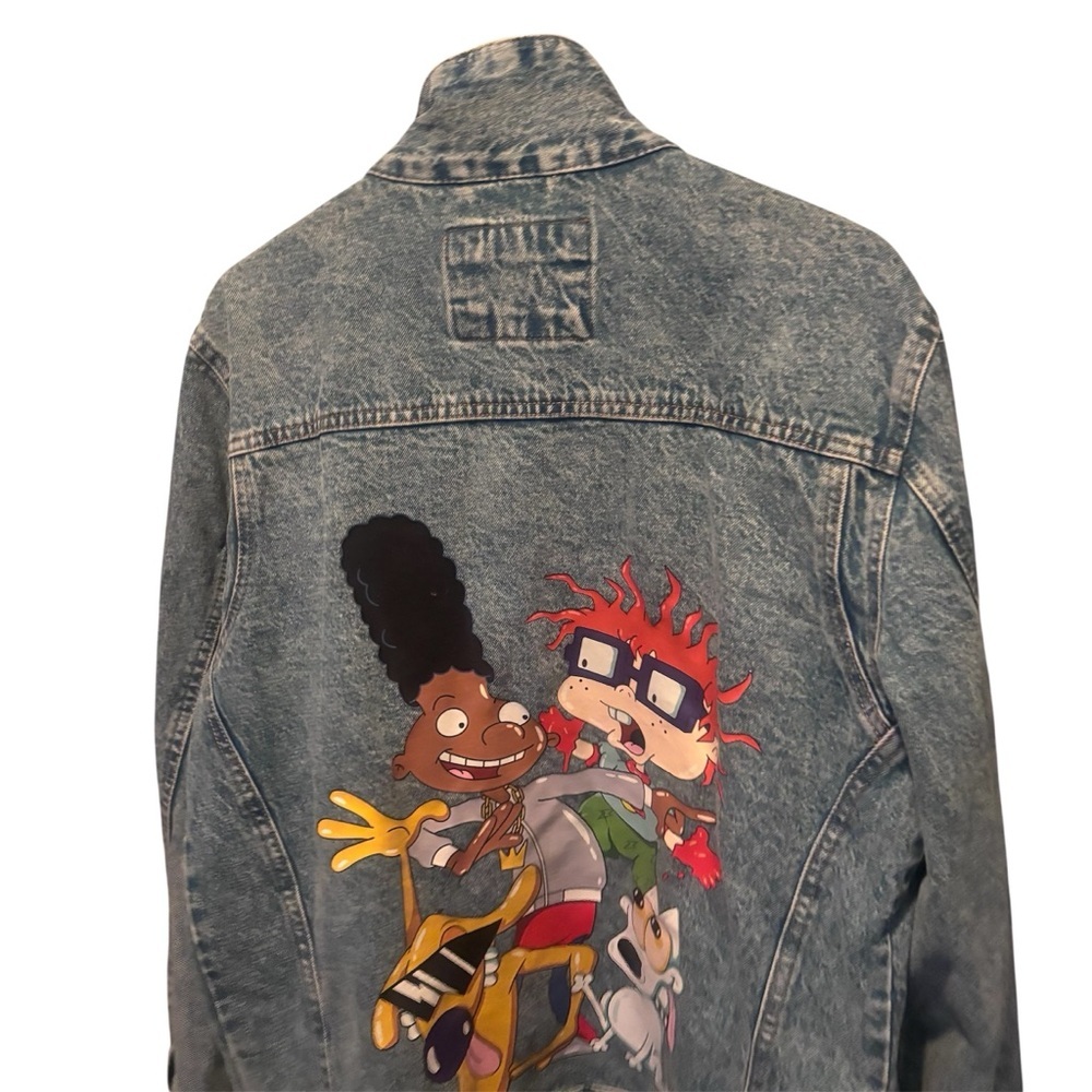 Nickelodeon Members Only Kids Rugrats Blue Denim Jacket Size Large - Picture 4 of 14